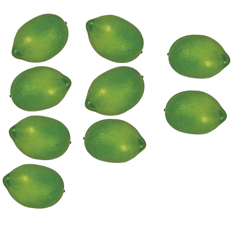 

9 Pcs Artificial Lemons Fake Fruit for Home Kitchen Wedding Party Festival Autumn Thanksgiving Decoration Green
