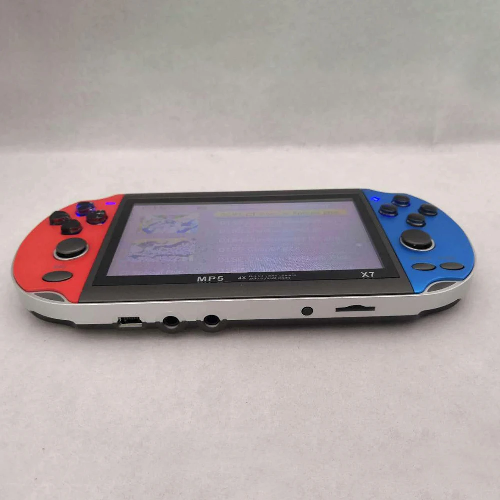 X7 Entertainment Handheld TV Output USB Camera Game Console 4.3 Inch Multifunctional Plastic Video 8GB Rechargeable Dual Rocker