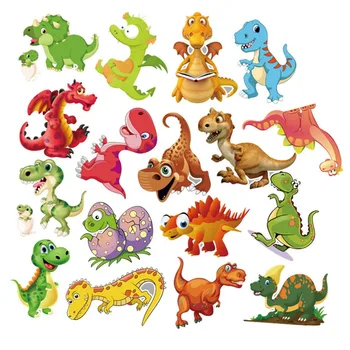

50pcs/Set Cute Animal Dinosaur Stickers Toys Children Waterproof Stickers To DIY Sticker On Laptop Stationery Luggage Stickers