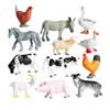 12 Pieces Realistic Simulation Farm Animal Model Kids Educational Toy Playhouse Decor 2