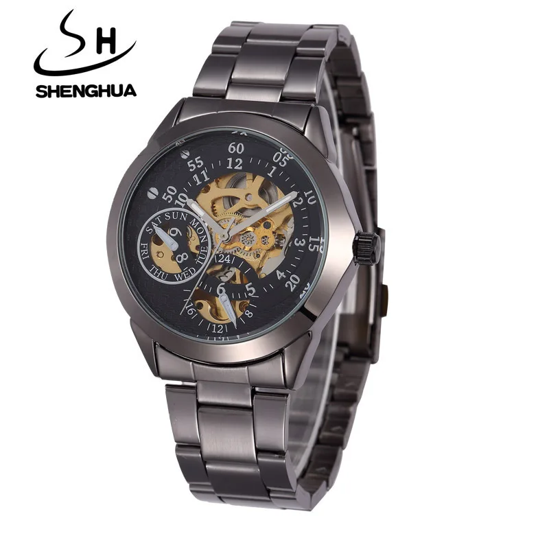 

Shenhua Deep China Men Fashion Casual Hollow out Automatic Analog Watch