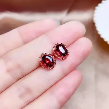 

Garnet Earring Natural And Real Garnet Earring 925 sterling silver Fine jewelry Garnet Earring