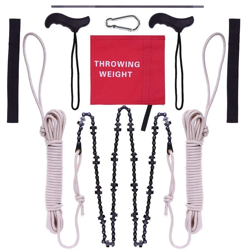 Rope Limb Saw 48 Inch High Reach Limb Hand Chain Saw 40 Teeth Cutter on