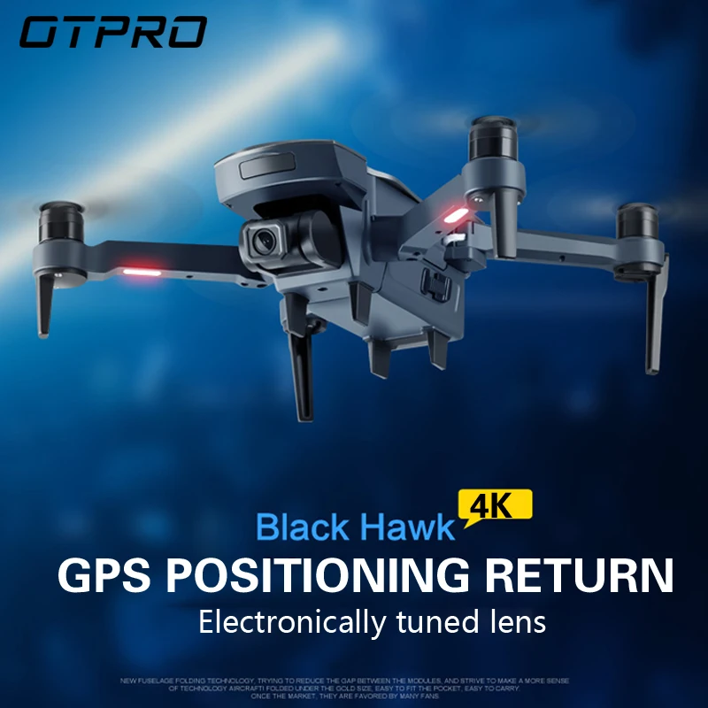 OTPRO mini Drone GPS 4K HD 1080P Camera Follow Me Quadcopter Auto Return FPV Dron Wifi RC Quadrocopter VS F11 RPO H117S X9 K1