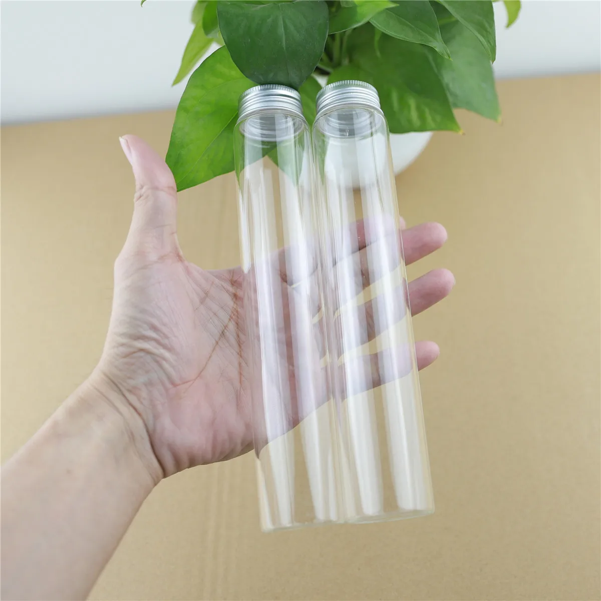 

12pcs/lot 37*200mm 180ml Test Tube Glass Bottle Empty Jar Container Diy Glass Spice storage bottles & jars Containers