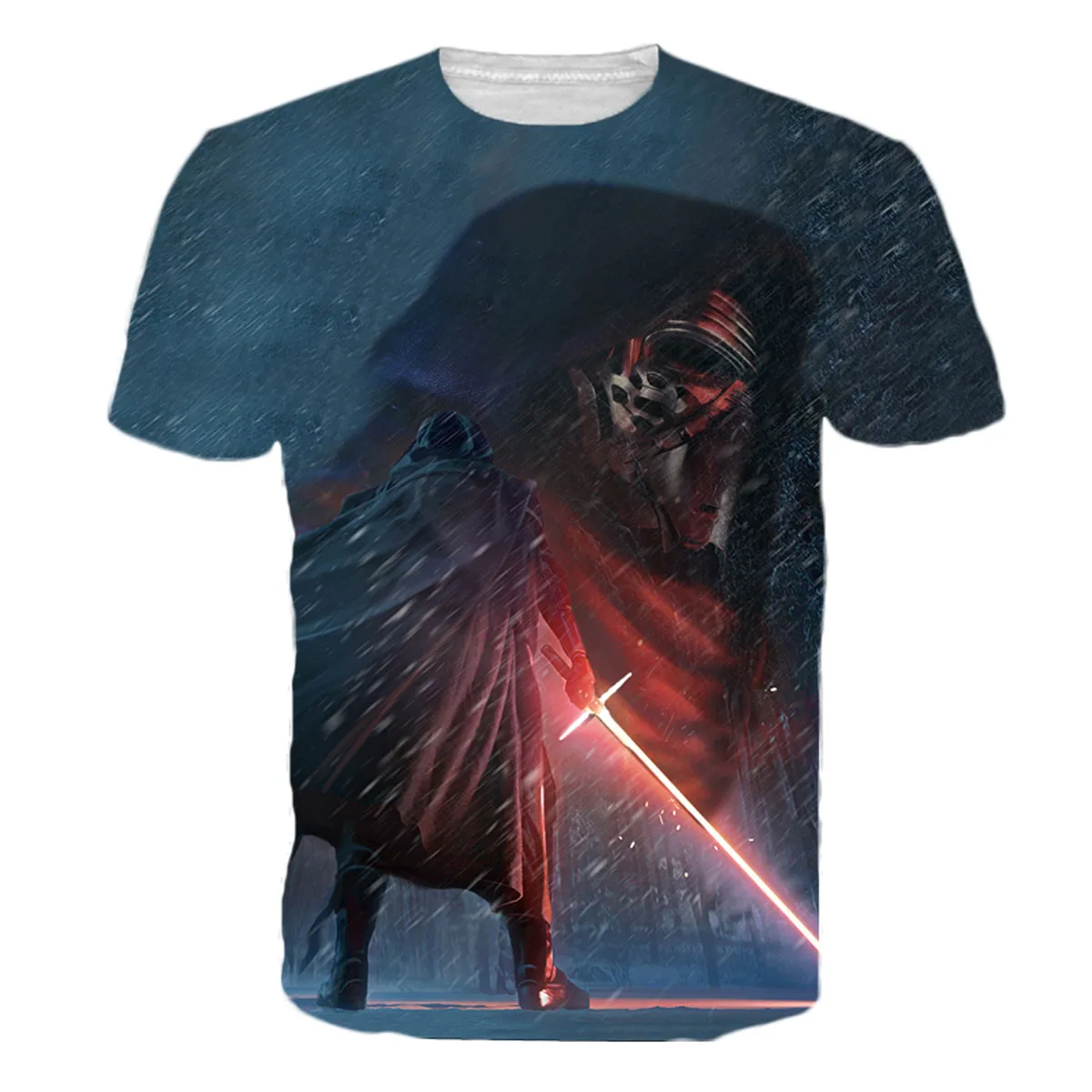 

Men's Star Wars Darth Vader Movie 3D T-Shirt Top Adult Casual Masks Words Cartoon Hip Hop Tee Shirt
