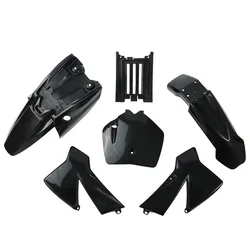 Motocross Dirt Bike 50cc Plastic Kit Fairing Protection and Accessories (Black)