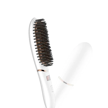

Electric Anti Scald Hair Straightening Comb with LED Display Ionic Hair Brush Five-Speed Adjustment Heating Temperature EU Plug