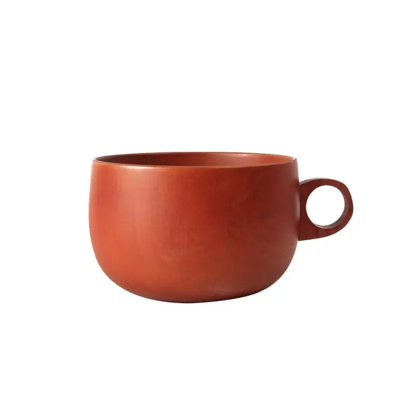 Натуральная деревянная чайная чашка с ручкой, чашка для путешествий с молоком, чашка для вина, пива, кофейная чашка для домашнего бара