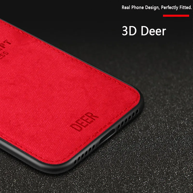 Роскошный тканевый чехол с рисунком оленя для iPhone 11 11Pro Max чехлы объемной