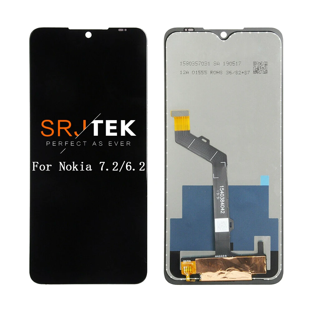 

For Nokia 6.2 TA-1198 TA-1200 TA-1187 TA-1201 LCD Screen Digitizer Assembly For Nokia 7.2 TA-1196 Display Touch Replacement Kits