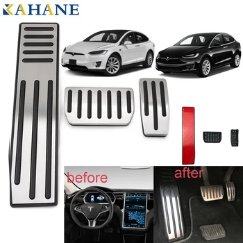 

Car Styling Accelerator Brake Footrest Pedal Aluminium Alloy Non Slip No Drill Car Sticker Pad FOR Tesla Model X&S 2012-2018