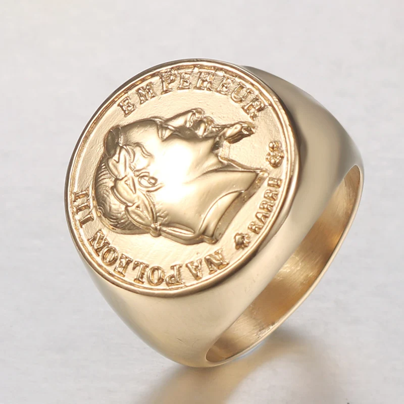 Signet Ring Bague Napoleon 10 Francs Bague Napoleon 10 Francs Prix