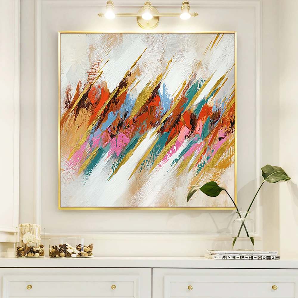 

Wall Art Abstract Oil Painting Handpainted Colorful Landscape Art Pictures On Canvas For Home Decor Modern Abstract Paintings