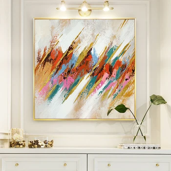 

Wall Art Abstract Oil Painting Handpainted Colorful Landscape Art Pictures On Canvas For Home Decor Modern Abstract Paintings