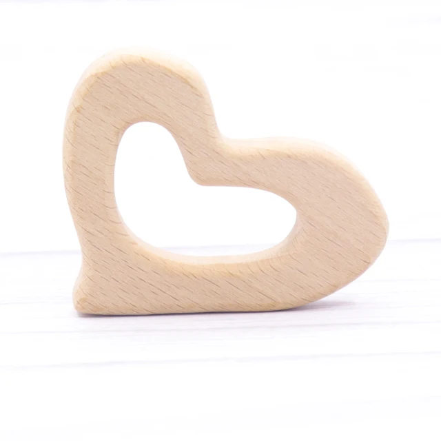1pcs Baby Animal Natural Beech Teething Wooden Teether Rodent Flowers Clouds Tiny Rod   Pendant For Pacifier Chain  Products A07