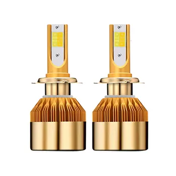 

2 Color LED Headlight Bulbs Conversion Kit H1 38W 4800LM High Brightness 6000K/3000K High Low Beam Light Replacement