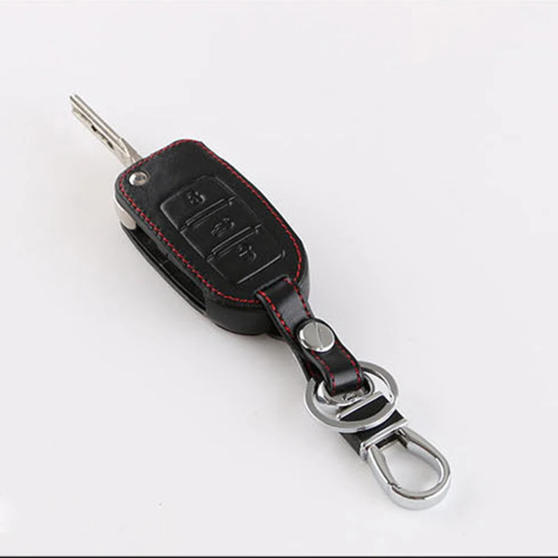 Кожаный чехол для автомобильных ключей Kia K2 K3 K5 Rio Ceed Sportage Sorento Cerato Picanto Optima Soul TE Hyundai