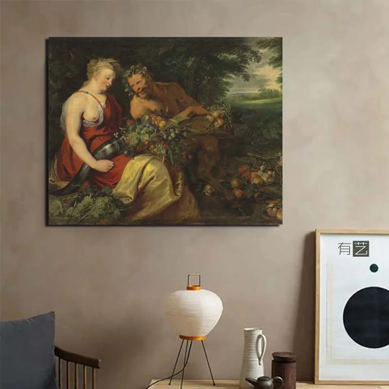 

Peter Paul Rubens Picking Up Fruits Canvas Painting Prints Living Room Home Decor Modern Wall Art Oil Painting Posters Pictures