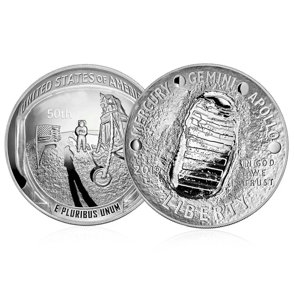 Collection Coin Commemorative Coin Home Decor Badge with Acrylic Box Metal Round Adornment Coin Emulation Game Currency
