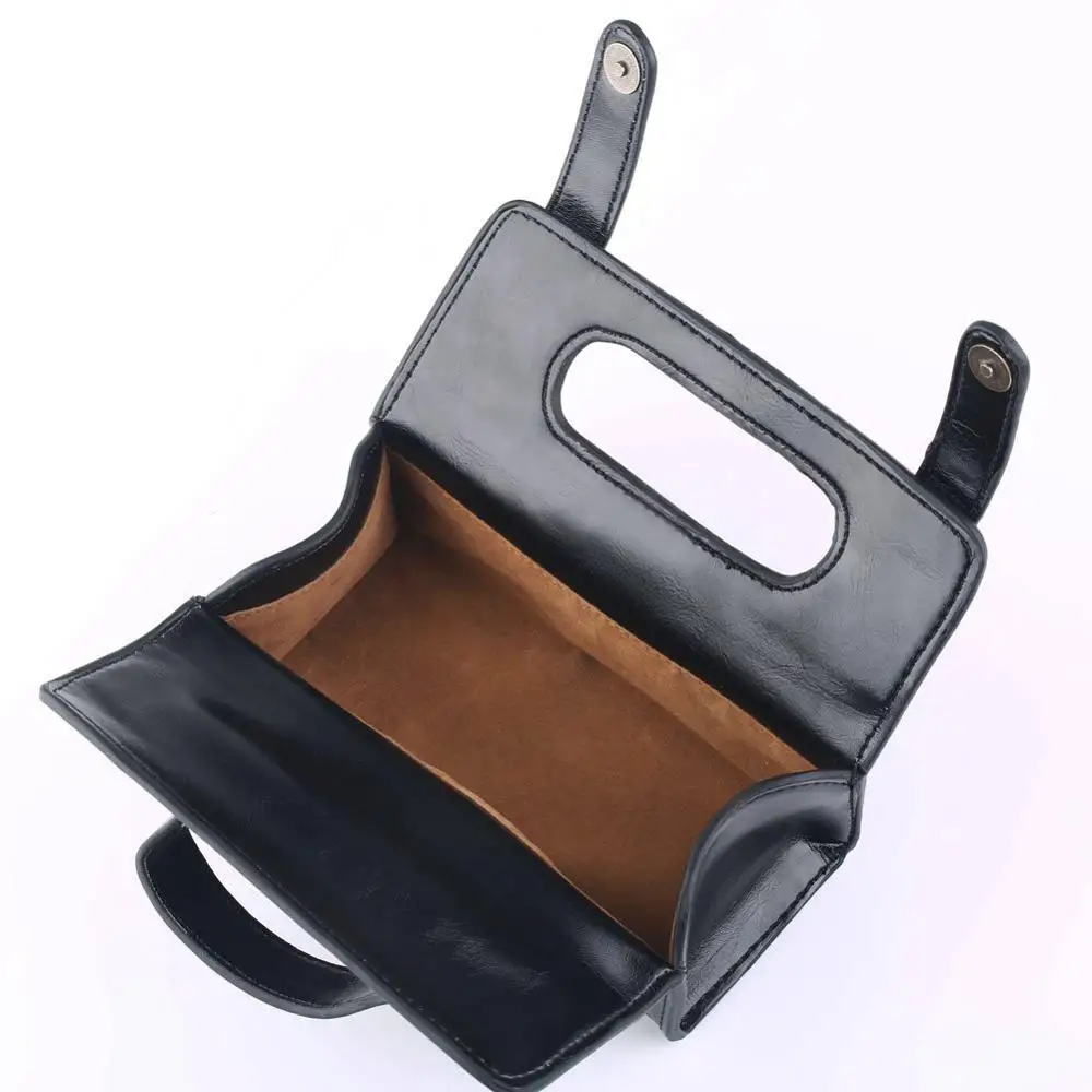 남성용 PU 가죽 여행용 세면 용품 가방, 면도 워시 케이스, 정리함 가방, 블랙/다크 브라운, 면도기 보호 용기 선물