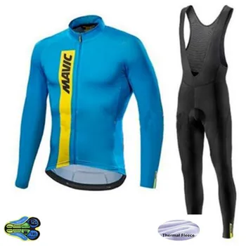 

Winter 2019 MAVIC Pro Cycling Team Jersey 12D Pads Bike Pants Set Mens Ropa Ciclismo Thermal Fleece Cycling Wear Maillot Culotte