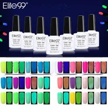 Elite99 гель для полировки ногтей набор Полупостоянный Маникюр цвет УФ светодиодный гель для ногтей отмачивается 4 шт 10 мл светящийся в темноте комплект для макарон