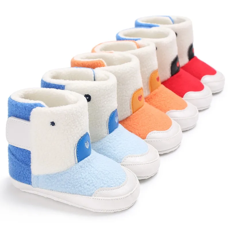 HilittlekidBaby/мягкая хлопковая Нескользящая зимняя теплая обувь в стиле пэчворк для маленьких мальчиков и девочек; детская обувь для малышей; обувь для малышей