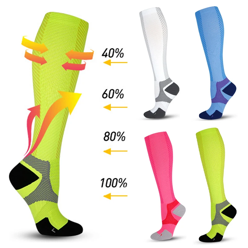 Sports Socks Compression Stockings Cycling Men With Print Women Basketball For Gift Nurse Set Mens Funny Lot Anti-slip Cotton
