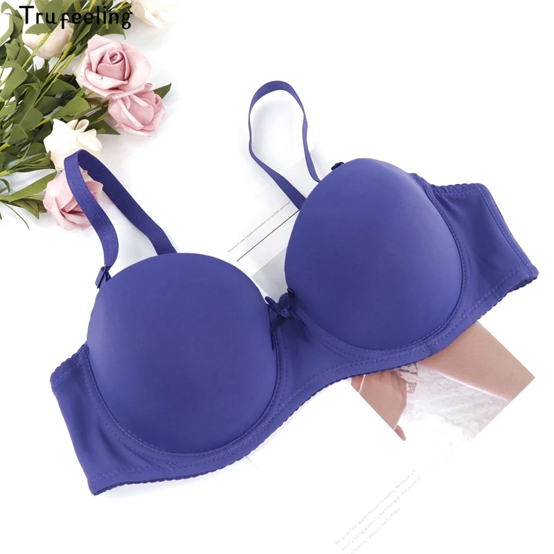 Trufeeling Plus size Demi bra Fashion Half Cup Bras For Women Push Up Ladies Deep V D Underwear Sexy Lingerie | Женская одежда