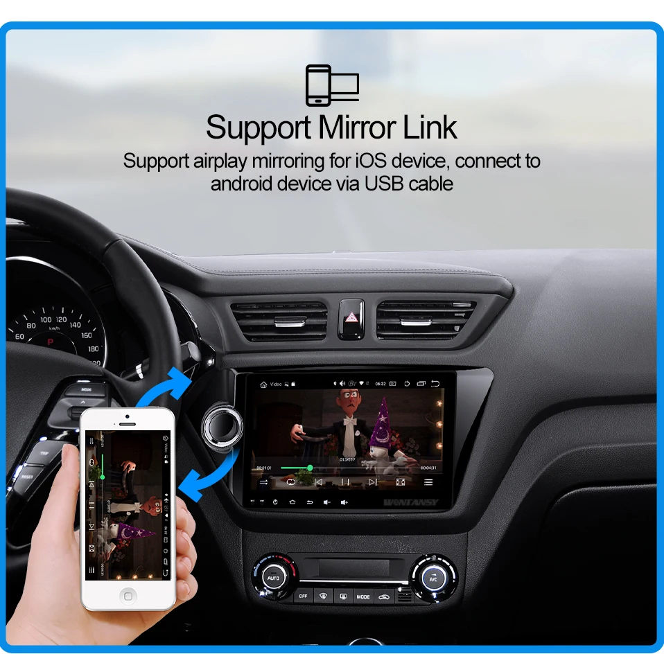 Автомобильный dvd gps навигатор для Kia K2 RIO 2010- с 9''1024*600 монитор стерео 3g wifi gps Видео плеер Android 9,0 PX6