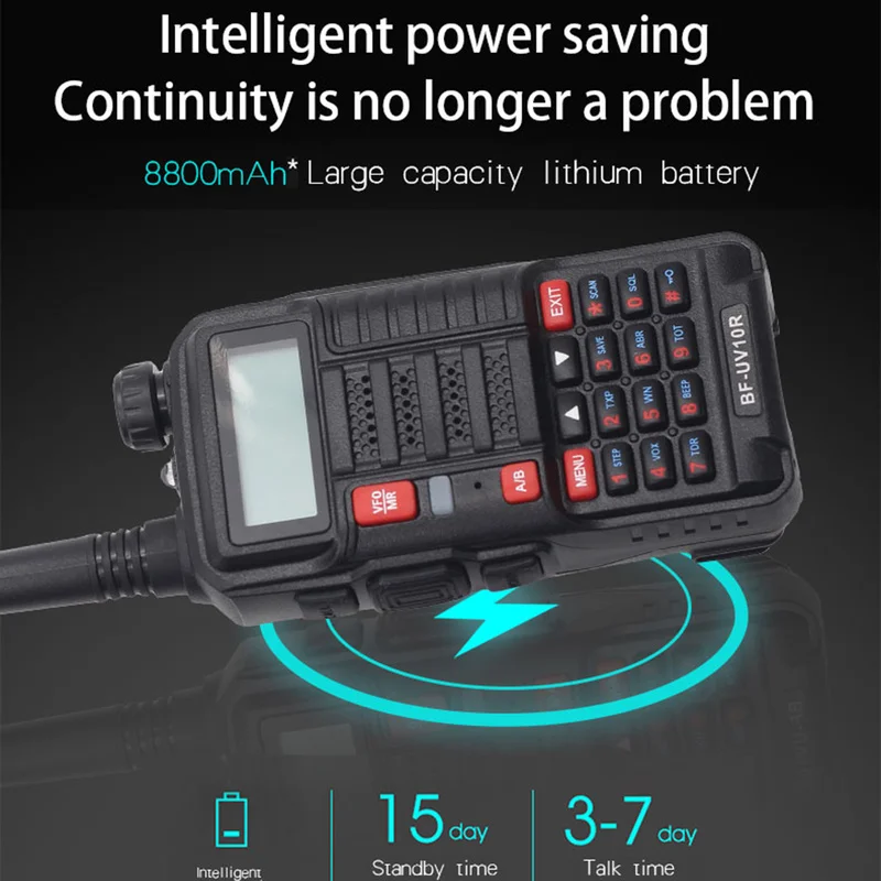 Оригинальная рация Baofeng UV10R дальность действия 30 км 128 каналов VHF UHF