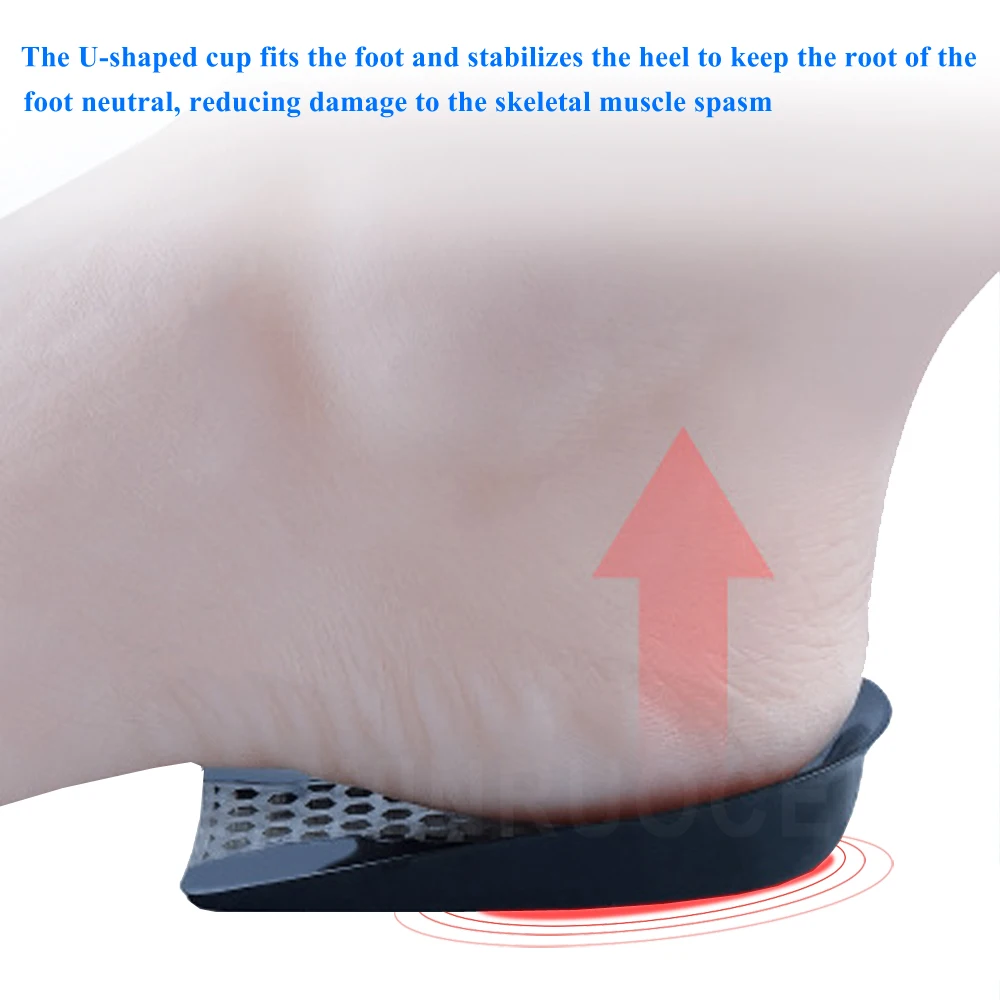 Силикагелевые стельки для пятки, сотовые амортизационные стельки для мужчин и женщин, облегчающие боль в ногах, мягкие вставки для увеличения роста пятки
