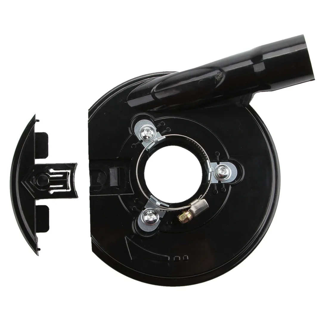 Grinder Dust Black Cover 125mm 5 Inch Dust Shroud Suction Hood For Angle Grinder Concrete Grinder Dirt Removal