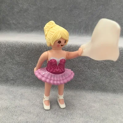 S16 7,5 см Высокое качество оригинальной Playmobil Слепой Мешок для девочек и мальчиков Полли Карманный строительный блок - Цвет: Серый