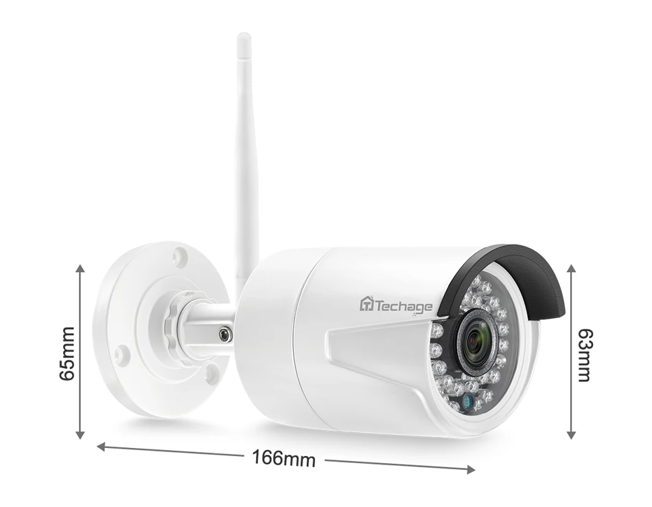 Techage 8CH аудио звук беспроводная CCTV система безопасности 1080P 2MP Wifi NVR Водонепроницаемая камера P2P комплект видеонаблюдения 3 ТБ HDD