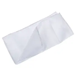 Новый-мужской Карманный платок простой цвет Свадебная вечеринка квадратный платок (белый)