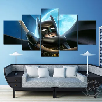 

No Frame The Lego Batman Movie HD Print Canvas Painting Wall Art Picture for Children Room Decor Cartoon Painting Birthday Gift