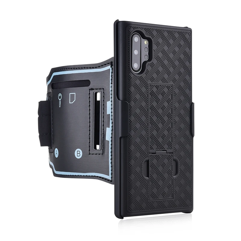Note10 Case Sport Arm Band Kickstand Phone Cover for Samsung Galaxy Note 20 Ultra Note10 S20 S21 Plus Running Holder Pouch Shell