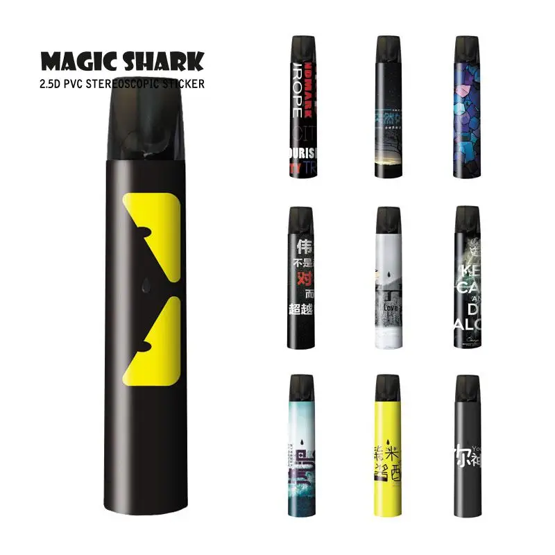Модный тонкий чехол Magic Shark из ПВХ с изображением китайских слов стерео крутой для