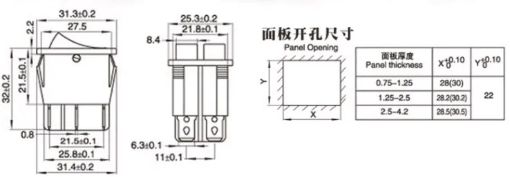 wall switch timer KCD3 Rocker Switch 16A 250V 20A 125VAC 2Pin/3Pin ON-OFF ON-OFF-ON 2  / 3Position KCD3-102/N 15*32mm Power Switch Reset Switch light sensor switch