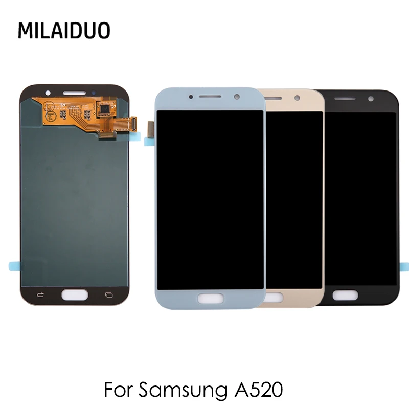 

AMOLED LCD For SAMSUNG GALAXY A5 2017 A520 A520F SM-A520F LCD Display OLED Touch Screen Digitizer Assembly Replacement
