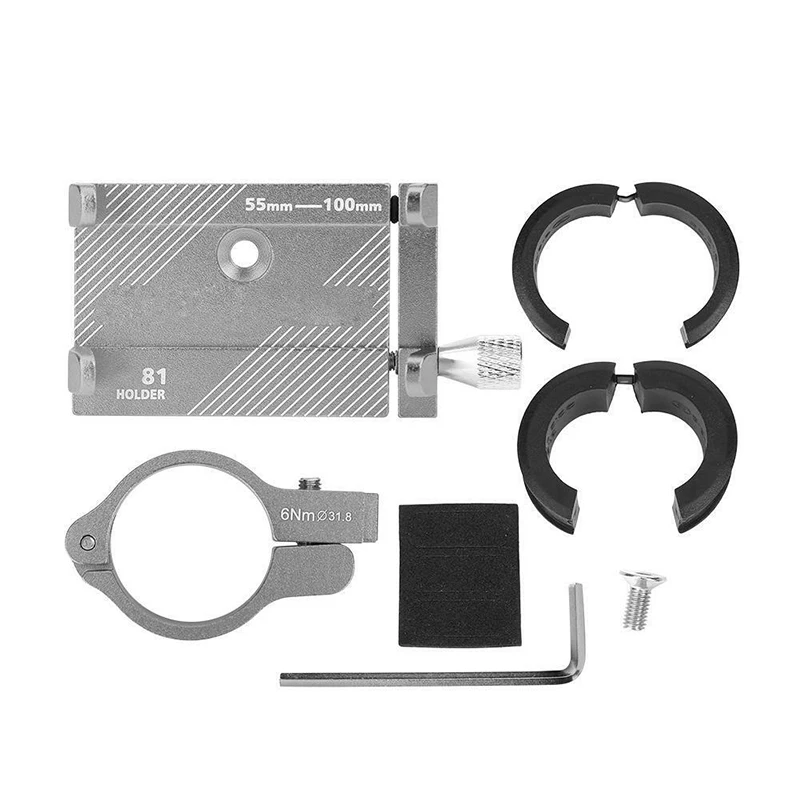 

Aluminum Alloy Bicycle Phone Holder Motorcycle Handlebar Mount for Smart Phones SP99