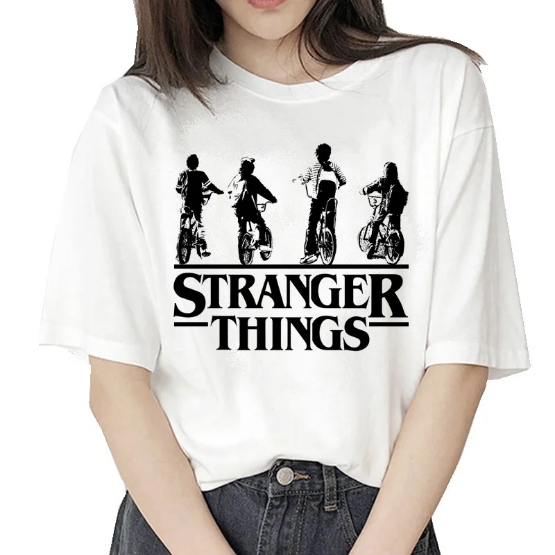 

New Tshirt Hip Hop 90s Gothic Female Clothing Stranger Things 3 T Shirt Eleven 2020 Women Femme Streetwear Couple Clothes