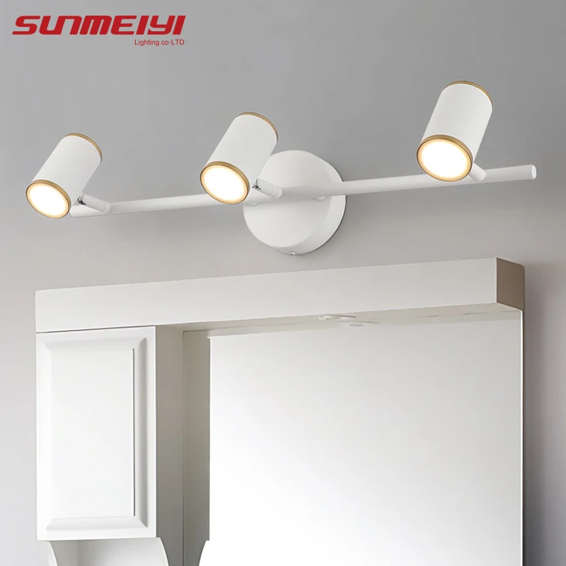 

Nordic Wall Lamps Black Mirror Light Home Lighting Bathroom Waterproof Luminaire Modern Led Wall Light Living room Kitchen Lamp
