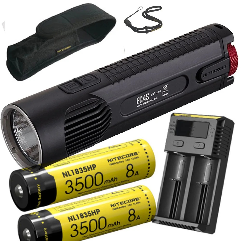 NITECORE EC4S светодиодный тактический вспышки светильник CREE XHP50 Макс 2150 люмен луч
