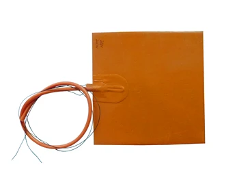 

480*480mm heating pad/plate silicone rubber heater with 100k thermistor and 3m adhesive