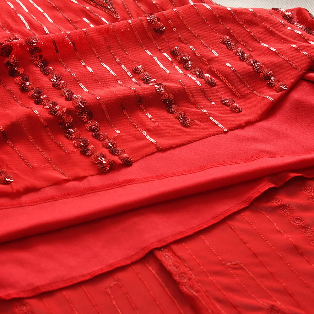 Новые пикантные Длинные вечерние платья аппликации русалки Sequined женское платье в красный горошек для Bridemaide Vestidos De Fiesta Largos De торжественный