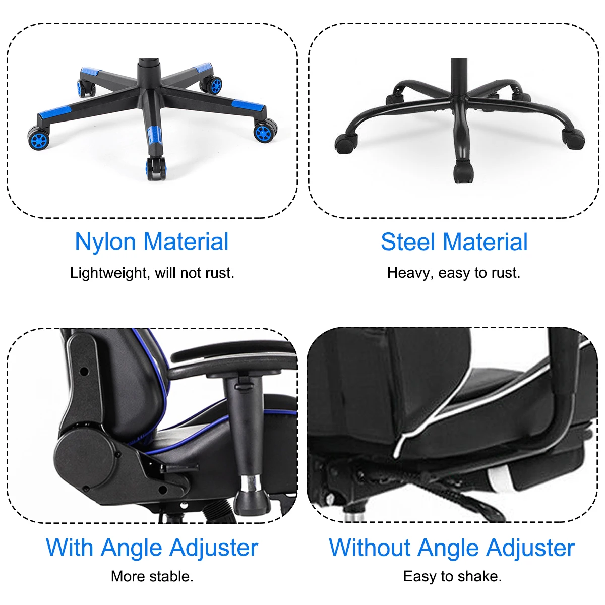  180° Wcg Gaming Chair Electrified Internet Cafe Armchair Ergonomic Computer Chair Lying Household O