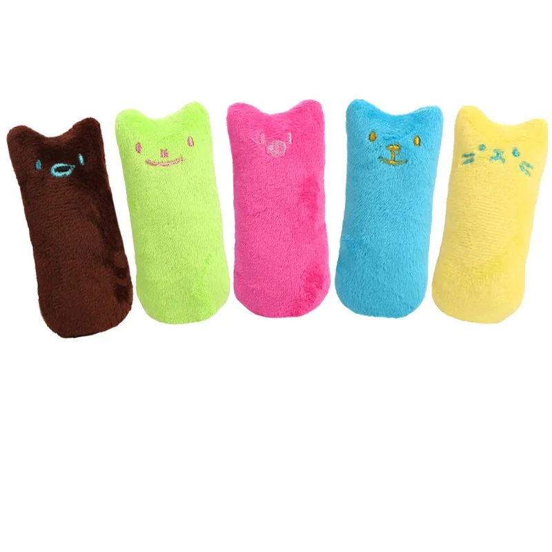 

Plush Catnip Thumb Pet Cat Toy Cat Kitten Interactive Chew Catch Training Mint Cartoon Dolls Toy Pet Cat Christmas Gift Supplies